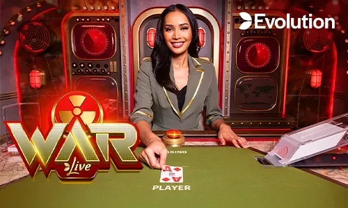 Live casino dealer interacting with players